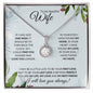 Wife (Christmas Holly Card) - Eternal Hope Necklace