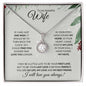 Wife - (Christmas Spruce Card) - Eternal Hope Necklace