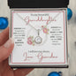 Granddaughter (Floral Frame Card) -Eternal Hope Necklace