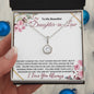 To My Beautiful Daughter-in-Law (Burgundy) - Eternal Hope Necklace