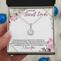 To My Secret Lover (Burgundy Card) - Eternal Hope Necklace
