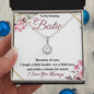 To My Amazing Bestie / Best Friend (Burgundy) - Eternal Hope Necklace