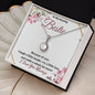 To My Amazing Bestie / Best Friend (Burgundy) - Eternal Hope Necklace