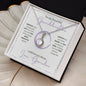 Granddaughter (Purple Circle Card) - Eternal Hope Necklace