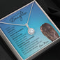 Beautiful Daughter From Mom (Blue Lion Card) - Eternal Hope Necklace