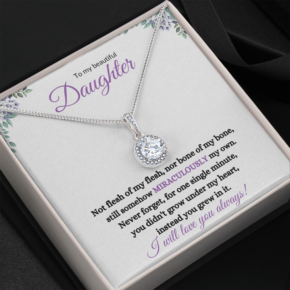 Nonbiological / Adopted Daughter (Purple Card) - Eternal Hope Necklace
