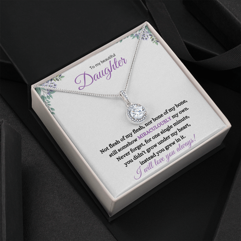 Nonbiological / Adopted Daughter (Purple Card) - Eternal Hope Necklace
