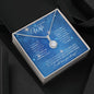 Wife (Christmas Blue Snowflake Card) - Eternal Hope Necklace