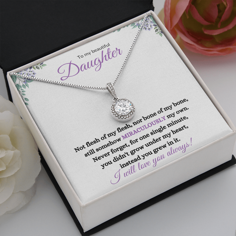 Nonbiological / Adopted Daughter (Purple Card) - Eternal Hope Necklace