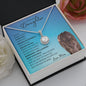 Beautiful Daughter From Mom (Blue Lion Card) - Eternal Hope Necklace