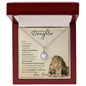 Precious Daughter from Dad ( Beige Lion Card) Eternal Hope Necklace