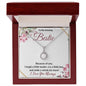 To My Amazing Bestie / Best Friend (Burgundy) - Eternal Hope Necklace