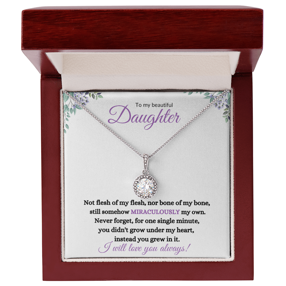 Nonbiological / Adopted Daughter (Purple Card) - Eternal Hope Necklace