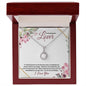 To my Beautiful Lover (Burgundy Card) - Eternal Hope Necklace