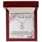 To My Secret Lover (Burgundy Card) - Eternal Hope Necklace