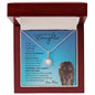 Beautiful Daughter From Mom (Blue Lion Card) - Eternal Hope Necklace