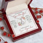 Granddaughter (Floral Frame Card) -Eternal Hope Necklace