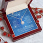 Wife (Christmas Blue Snowflake Card) - Eternal Hope Necklace