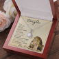 Precious Daughter from Dad ( Beige Lion Card) Eternal Hope Necklace
