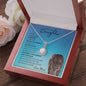 Beautiful Daughter From Mom (Blue Lion Card) - Eternal Hope Necklace
