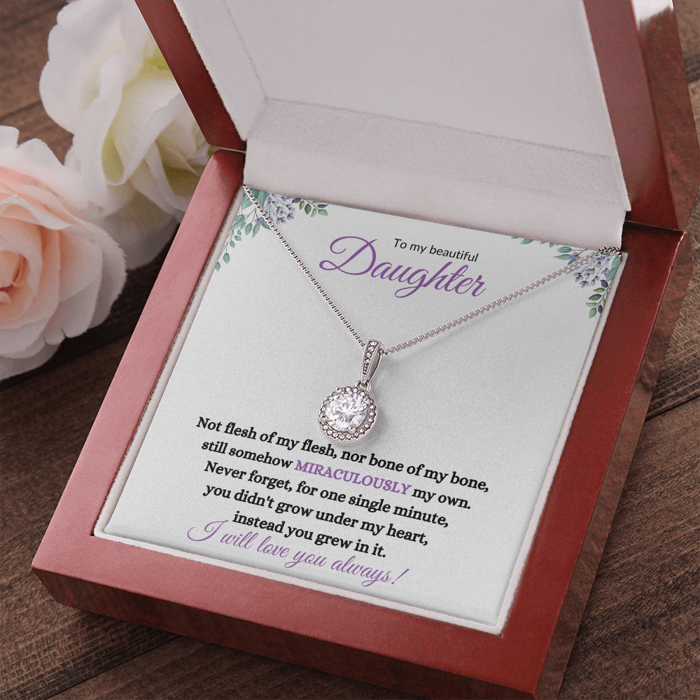 Nonbiological / Adopted Daughter (Purple Card) - Eternal Hope Necklace