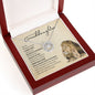 Granddaughter From Grandfather (Lion Card) - Pure Luck Necklace