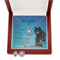 To my Bad@$$ daughter (Wolf)- Love Knot Necklace