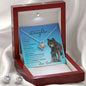 To my Bad@$$ daughter (Wolf)- Love Knot Necklace