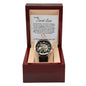 To My Secret Lover - Til Time Stands Still (White Valentines) - Open Work Watch