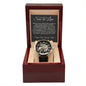 Son-in-Law (Black Card) -Until Time Stands Still- Men's Openwork Watch