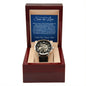 Son-in-Law (Blue Card) - Until Time Stands Still- Men's Openwork Watch
