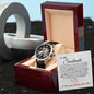 To My Soulmate- Til Time Stands Still (White Valentines) - Open Work Watch