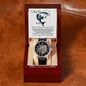 To my Man / Husband / Boyfriend / Lover / Soulmate / Fiancé (Great Catch / Fish / Valentine) - Openwork Watch