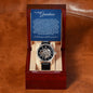 Grandson (Blue Card) - Until Time Stands Still- Men's Openwork Watch