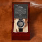 To my Man (Black Card) - Until Time Stands Still -Men's Openwork Watch