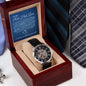 Red Hot Lover (Blue Card) - Until Time Stands Still- Men's Openwork Watch
