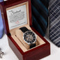 To My Soulmate- Til Time Stands Still (White Valentines) - Open Work Watch