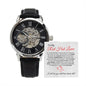 To My Red Hot Lover - Til Time Stands Still (White Valentines) - Open Work Watch