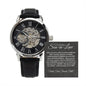 Son-in-Law (Black Card) -Until Time Stands Still- Men's Openwork Watch