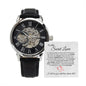 To My Secret Lover - Til Time Stands Still (White Valentines) - Open Work Watch