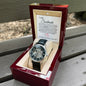 To My Soulmate- Til Time Stands Still (White Valentines) - Open Work Watch