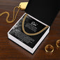 To My Son from Mom (Lion Card) - Cuban Link Chain