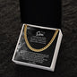 To My Son from Mom (Lion Card) - Cuban Link Chain