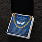 Carried to Heaven on Angel Wings (Infant Loss / Child Loss / In Memory / Sympathy) - Cuban Chain