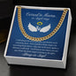 Carried to Heaven on Angel Wings (Infant Loss / Child Loss / In Memory / Sympathy) - Cuban Chain