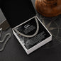 To My Son from Mom (Lion Card) - Cuban Link Chain