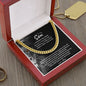 To My Son from Mom (Lion Card) - Cuban Link Chain