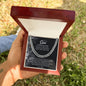To My Son from Mom (Lion Card) - Cuban Link Chain