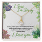 I succ, I'm Sorry (Succulent Card) - Alluring Beauty Necklace