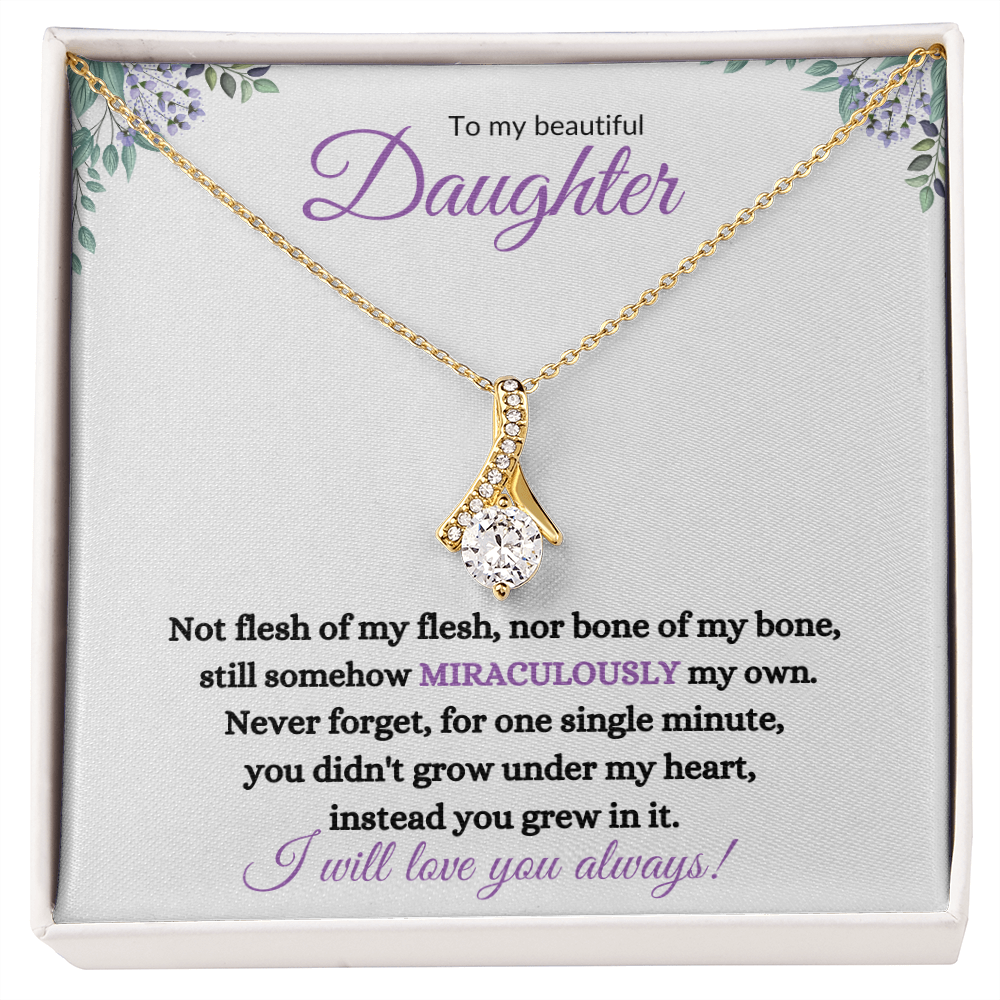 Nonbiological / Adopted Daughter (purple card) - Alluring Beauty Necklace